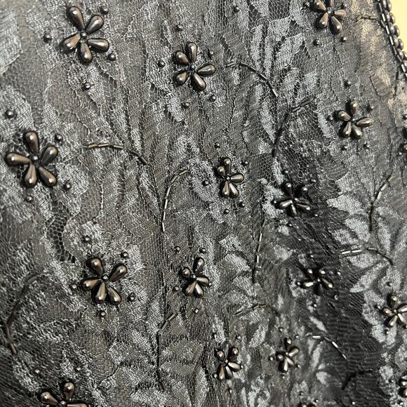 Cervelle Vintage Black Beaded Evening Pant Suit Small - Picture 6 of 13